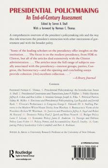 Presidential Policymaking: An End-of-century Assessment