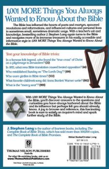 1001 More Things You Always Wanted to Know about the Bible