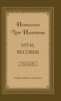 Hopkinton New Hampshire Vital Records Volume 2