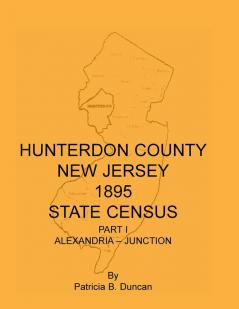 Hunterdon County New Jersey 1895 State Census Part I