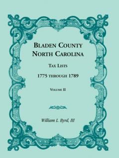 Bladen County North Carolina Tax Lists