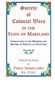 Society of Colonial Wars in the State of Maryland