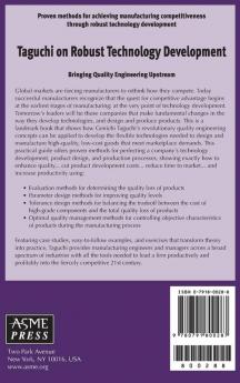 Taguchi on Robust Technology Development: Bringing Quality Engineering Upstream (Asme Press Series on International Advances in Design Productivity)