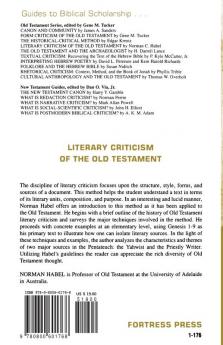 Literary Criticism of the Old Testament (Guides to Biblical Scholarship Old Testament)