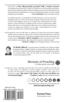 Determining the Form: Structures for Preaching (Elements of Preaching)