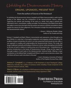 Unfolding the Deuteronomistic History: Origins Upgrades Present Text