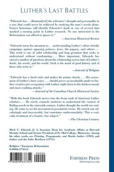 Luther's Last Battles