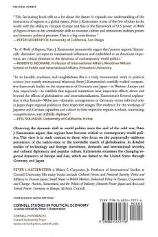 A World of Regions: Asia and Europe in the American Imperium (Cornell Studies in Political Economy)