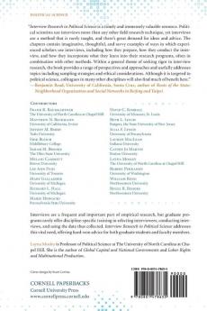 Interview Research in Political Science