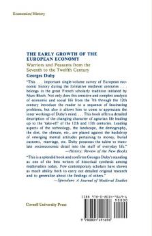 Early Growth of the European Economy: Warriors and Peasants from the Seventh to the Twelfth Century (World Economic History Series)