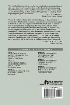 The Book of Acts in Its Graeco-Roman Setting