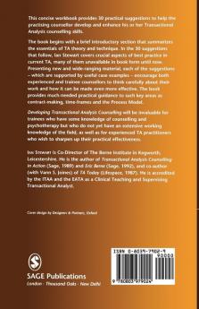 Developing Transactional Analysis Counselling