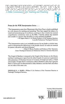 Matthew: Interpretation (Interpretation: A Bible Commentary)
