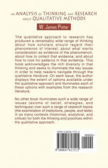 Analysis of Thinking and Research About Qualitative Methods