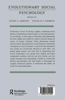 Evolutionary Social Psychology