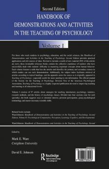 Handbook of Demonstrations and Activities in the Teaching of Psychology