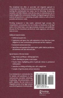 Law for Advertising Broadcasting Journalism and Public Relations