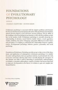 Foundations of Evolutionary Psychology