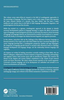 Crosslinguistic Approaches to the Psychology of Language