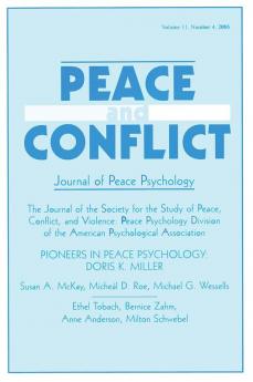 Pioneers in Peace Psychology