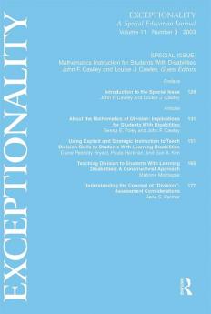 Mathematics Instruction for Students With Disabilities