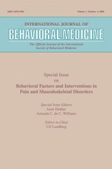 Behavioral Factors and Interventions in Pain and Musculoskeletal Disorders