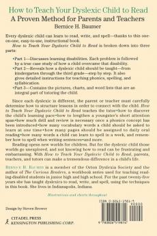 How To Teach Your Dyslexic Child To Read