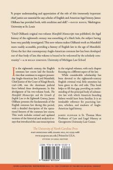 English Common Law in the Age of Mansfield