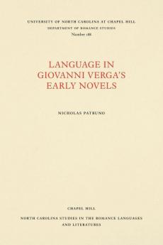 Language in Giovanni Verga's Early Novels