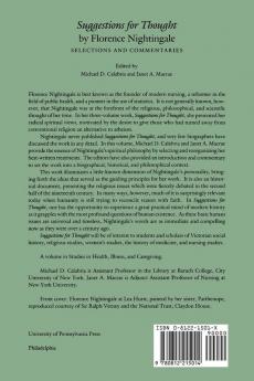 Suggestions for Thought by Florence Nightingale: Selections and Commentaries (Studies in Health Illness and Caregiving)