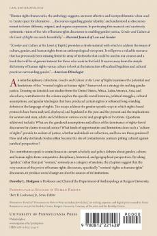 Gender and Culture at the Limit of Rights (Pennsylvania Studies in Human Rights)