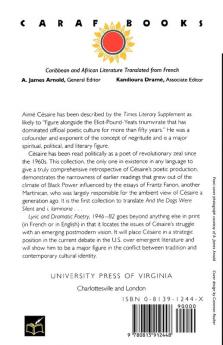 Lyric and Dramatic Poetry 1946-82 (CARAF Books: Caribbean and African Literature translated from the French)