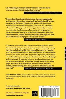 Crossing Boundaries: Knowledge Disciplinarities and Interdisciplinarities (Knowledge Disciplinarity and Beyond)