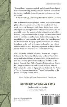 Ecocritical Theory: New European Approaches (Under the Sign of Nature)