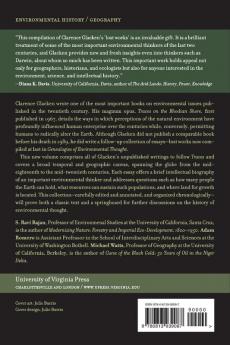 Genealogies of Environmentalism: The Lost Works of Clarence Glacken