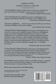 Walter Benjamin and the Corpus of Autobiography