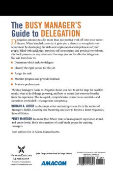 The Busy Manager's Guide to Delegation