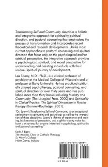 Transforming Self And Community: Revisioning Pastoral Counseling and Spiritual Direction