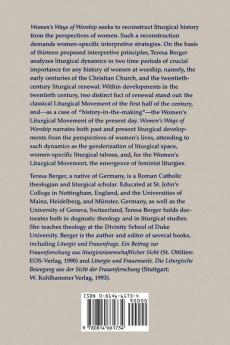 Women's Ways of Worship: Gender Analysis and Liturgical History
