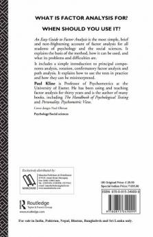 Easy Guide to Factor Analysis