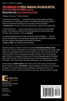 The Memoirs of Field-Marshal Wilhelm Keitel