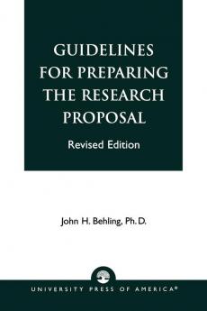 Guidelines for Preparing the Research Proposal