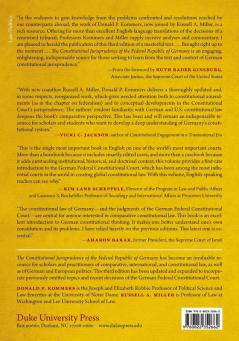 The Constitutional Jurisprudence of the Federal Republic of Germany