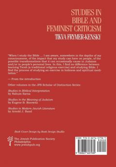 Studies in Bible and Feminist Criticism (A JPS Scholar of Distinction Book)