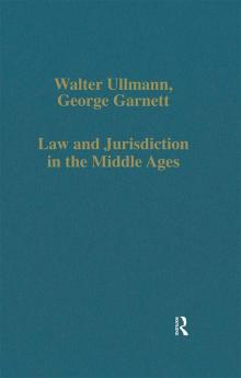 Law and Jurisdiction in the Middle Ages