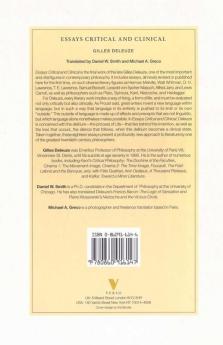 Essays Critical and Clinical