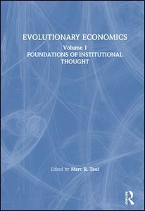 Evolutionary Economics: v. 1