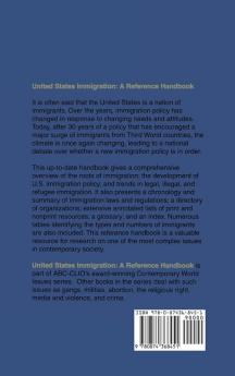 United States Immigration: A Reference Handbook (Contemporary World Issues)