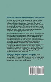 Recycling in America: A Reference Handbook 2nd Edition (Contemporary World Issues)