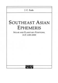Southeast Asian Ephemeris